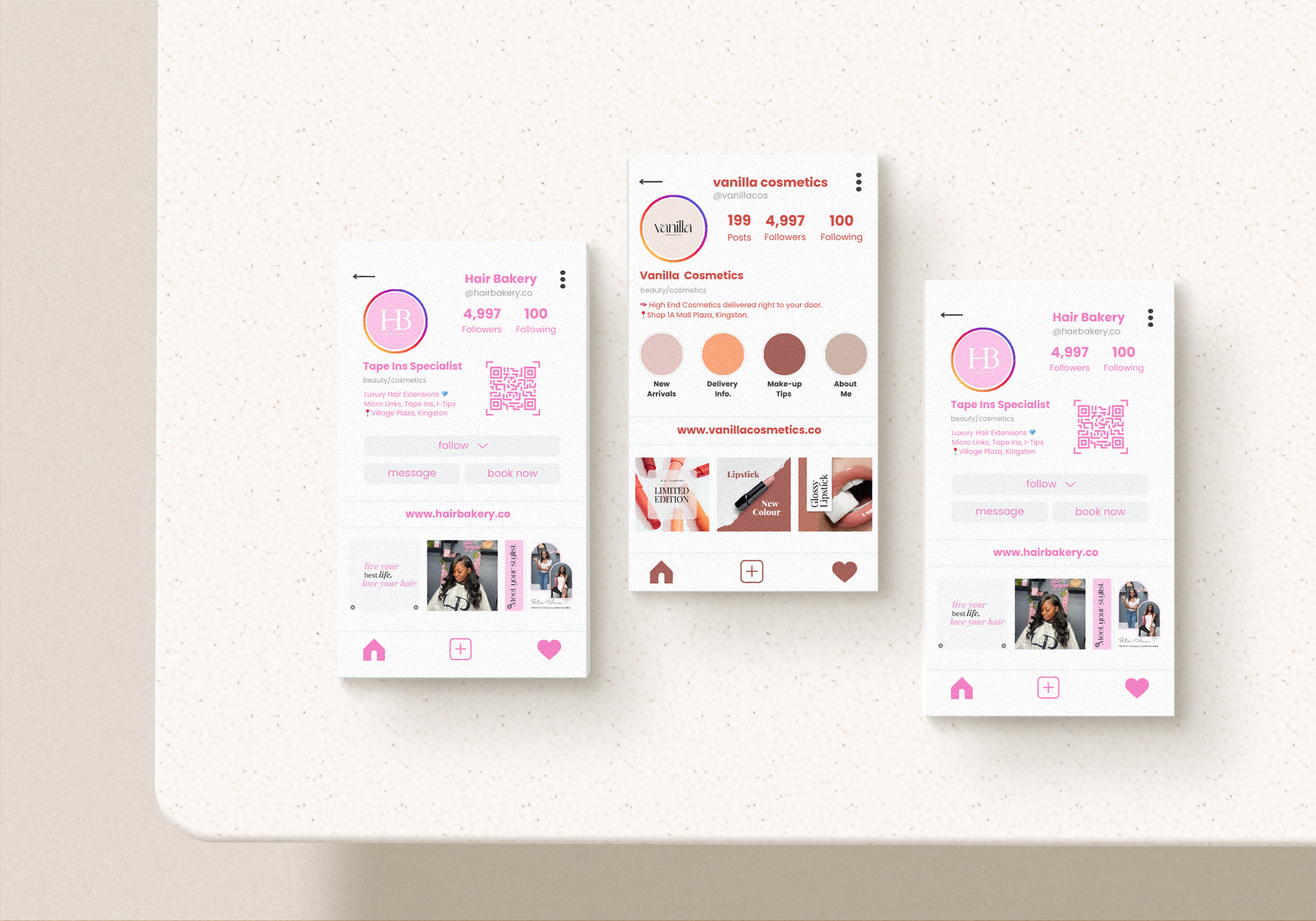 Hair Bakery Business Card Design V2