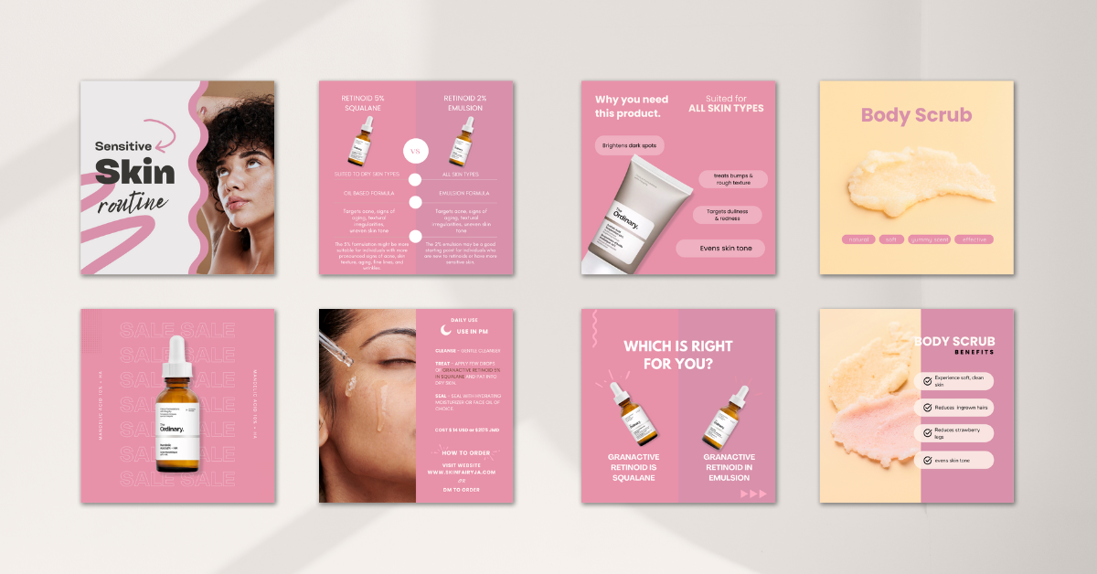 skin fairy social media template